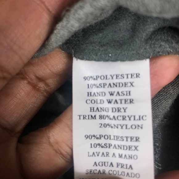 Miila Gray Faux Suede Open Back Blouse - Picture 5 of 5